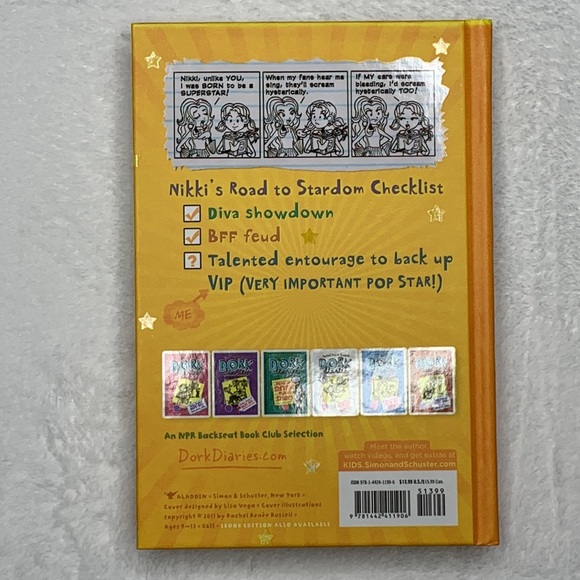 Book 3 Dork Diaries Tales from a Not-So-Talented Pop Star Hardcover - Picture 9 of 16